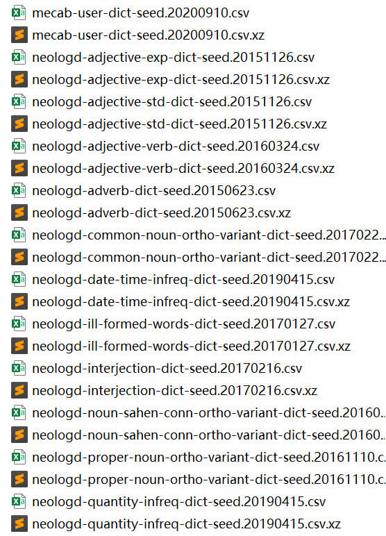 NEologd_xz_csv